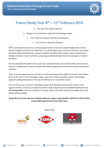 France Study Tour Booking Form
