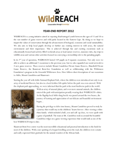 WildREACH Progress Report 2012