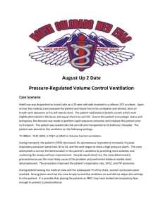 August Up 2 Date Pressure-Regulated Volume Control Ventilation