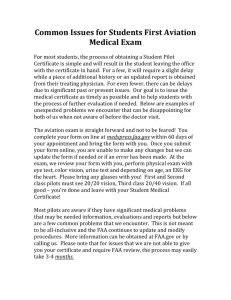 Common Issues For Students First Aviation Medical Exam