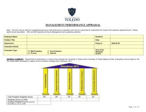rating - University of Toledo