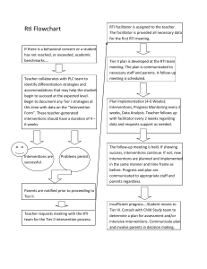 RtI Flowchart If there is a behavioral concern or a student has not