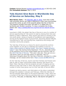 ale Day of Service Press Release 2015