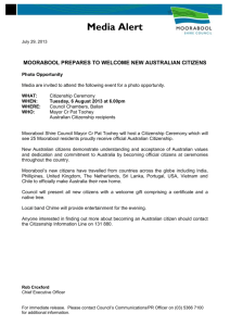 Citizenship ceremony - Moorabool Shire Council