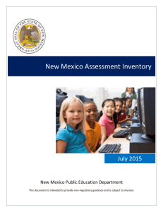 New Mexico Assessment Inventory Facilitation Guide