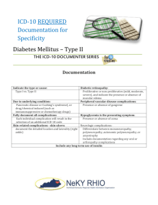 ICD-10 Codes E11.621 Type 2 diabetes mellitus with
