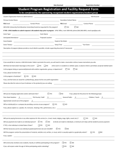 Program Registration Form