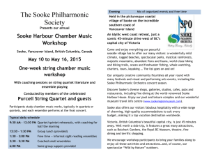 Workshop overview_2015 - Sooke Philharmonic Orchestra