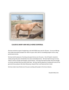 claude & mary ann wells horse dispersal