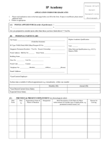 application form for graduates