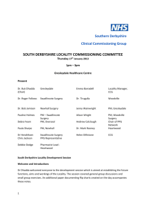 south derbyshire locality commissioning committee
