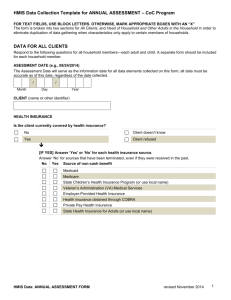 CoC HMIS Data Collection Template - Project