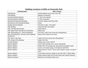 AEDs at University Park Locations