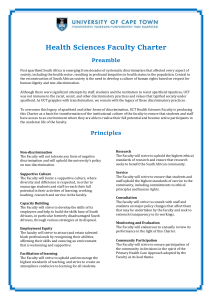Faculty Charter
