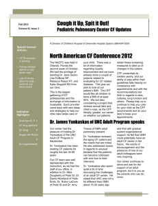 North American CF Conference 2012