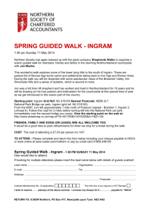 spring guided walk - ingram - Northern Society of Chartered