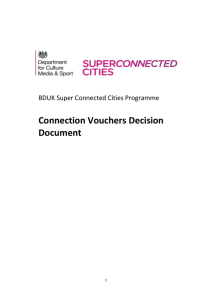 Connection Vouchers Decision Document