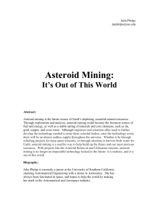 Asteroid Mining - Illumin - University of Southern California