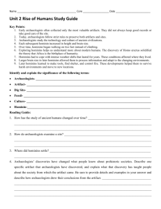 Unit 2 Rise of Humans Study Guide