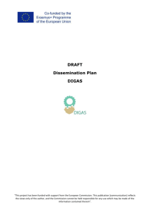 Digas Dissemination Plan