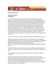 North Carolina IMPACT – TAPP Overview