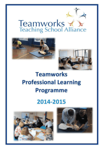 Professional Learning programme 2014-15