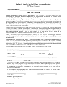 Drug Test Consent - The California State University