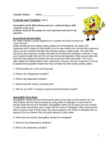 8 Sponge Bob Part2 Worksheet + Answers