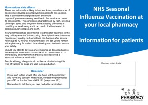 Flu vaccination patient leaflet template (Word)