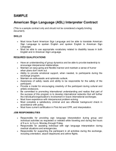 Sample ASL Interpreter Contract