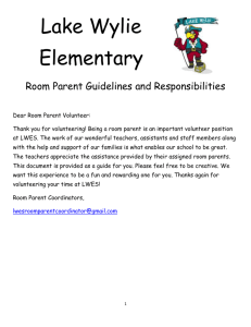 Room Parent Manual LWES 2013