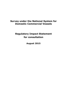 Survey under the National System for Domestic Commercial Vessels