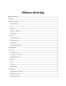 Offshore Wind Neg - UMKC Summer Debate Institute