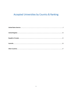 Accepted Universities