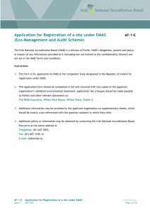 EMAS registration application form