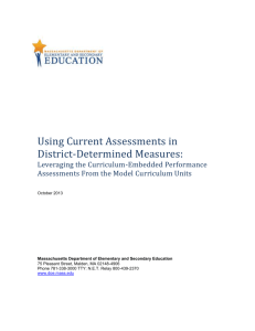 Using Current Assessments in DDMs