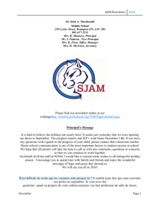 SJAM Newsletter - Pages - Home