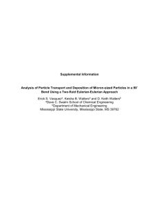 Supplemental Information Analysis of Particle Transport and