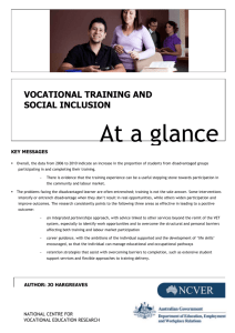 At a glance - National Centre for Vocational Education Research