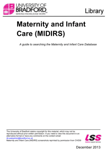 Maternity and Infant Care (MIDIRS)