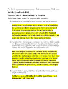 Unit B: Evolution & DNA