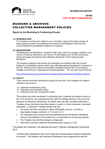 Museums & Archives Collection Management Policies