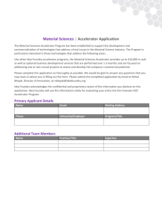 Material Sciences | Accelerator Application