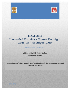 IDCF 2015 Intensified Diarrhoea Control Fortnight 27th July