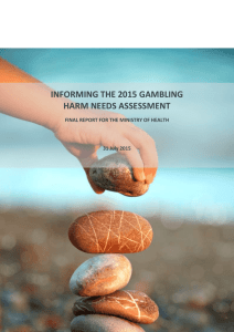 informing the 2015 gambling harm needs