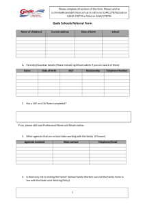 Referral Form - Gade Schools Family Support