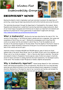Winters Flat Sustainability Group – Biodiversity