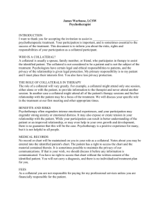 outpatient services agreement for collaterals