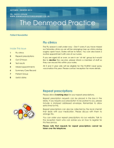 Read our Newsletter - Denmead Doctors Surgery