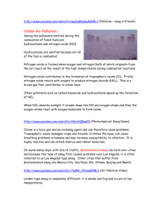 Urban Air Pollution & Acid Deposition